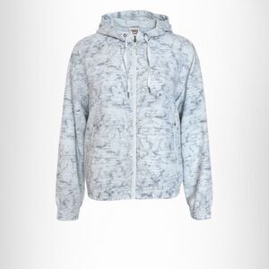 Avalanche Outdoor Supply Co. Womens Zip-up Hooded Windbreaker Jacket Gray Large